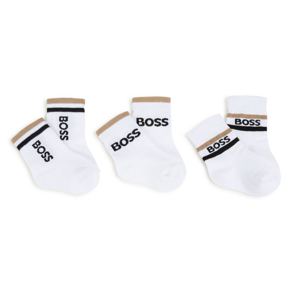 White Baby Logo Socks