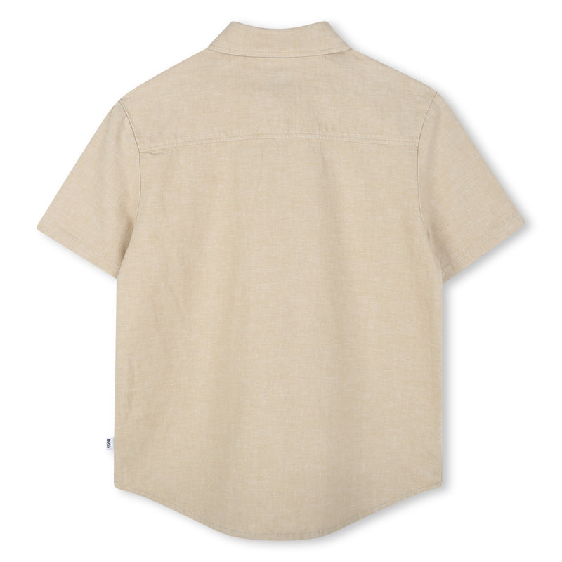 Beige Short Sleeve Shirt