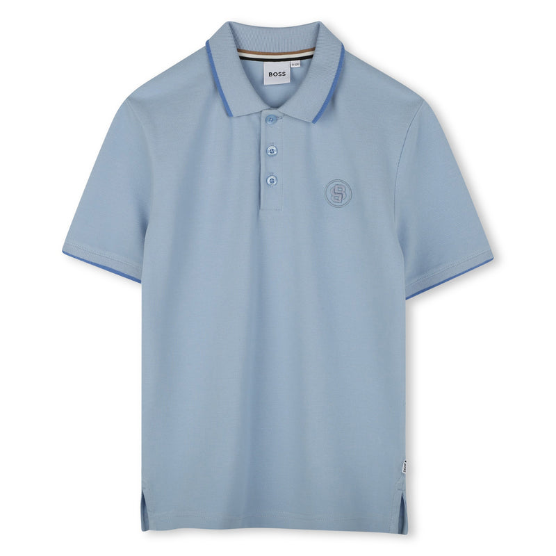 Persian Blue Short Sleeve Polo