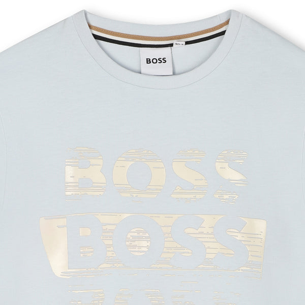 Pale Blue Short Sleeves Tee-Shirt