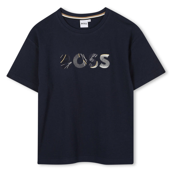 Navy Short Sleeves Tee-Shirt