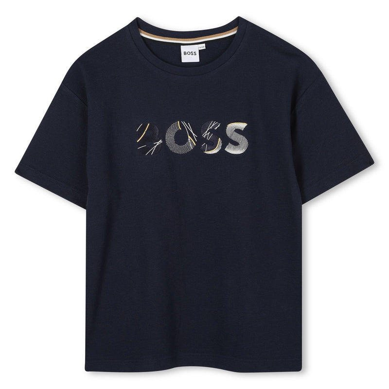 Navy Short Sleeves Tee-Shirt