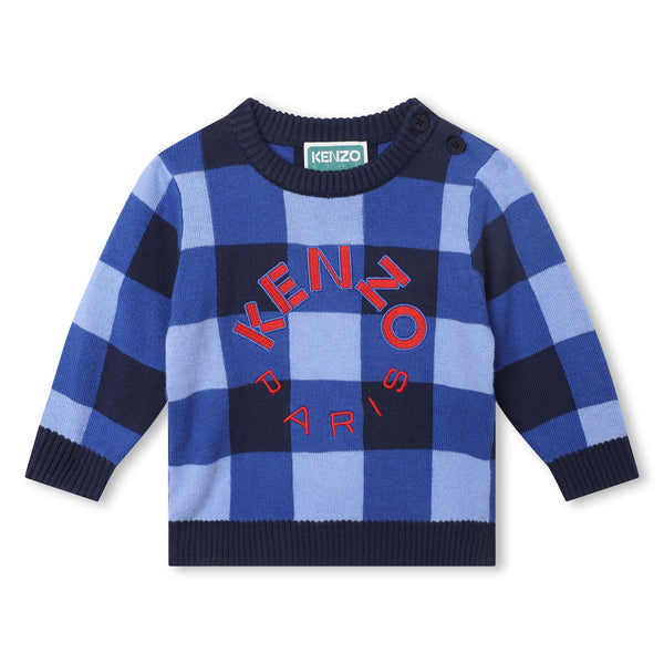 Baby Check Knitted Sweater