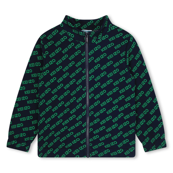 Kenzo Black & Green Monogram Seasonal Jacket