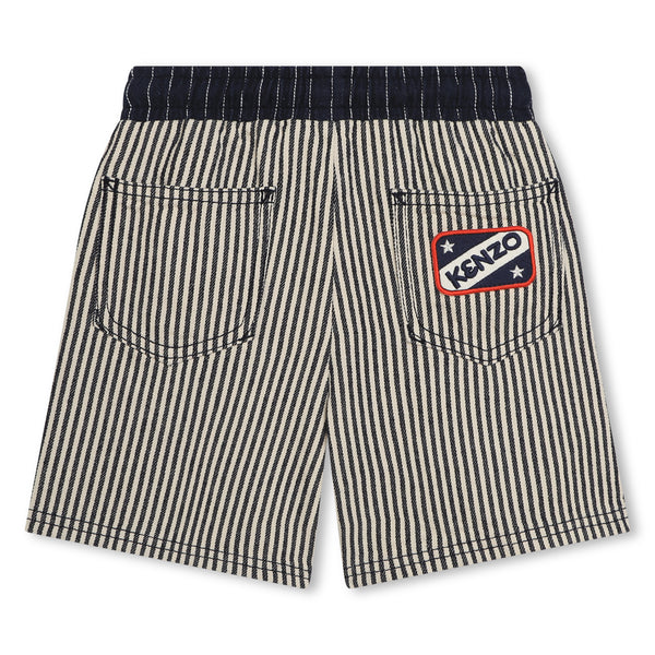 Navy Stripes Shorts