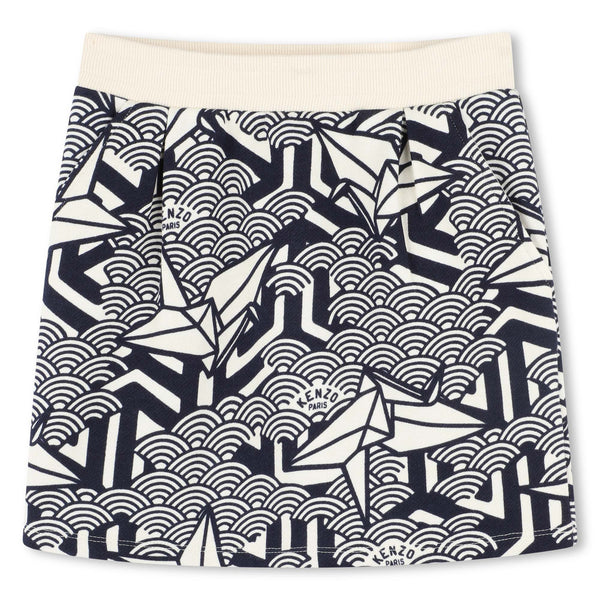 Blue Logo Oragami Skirt