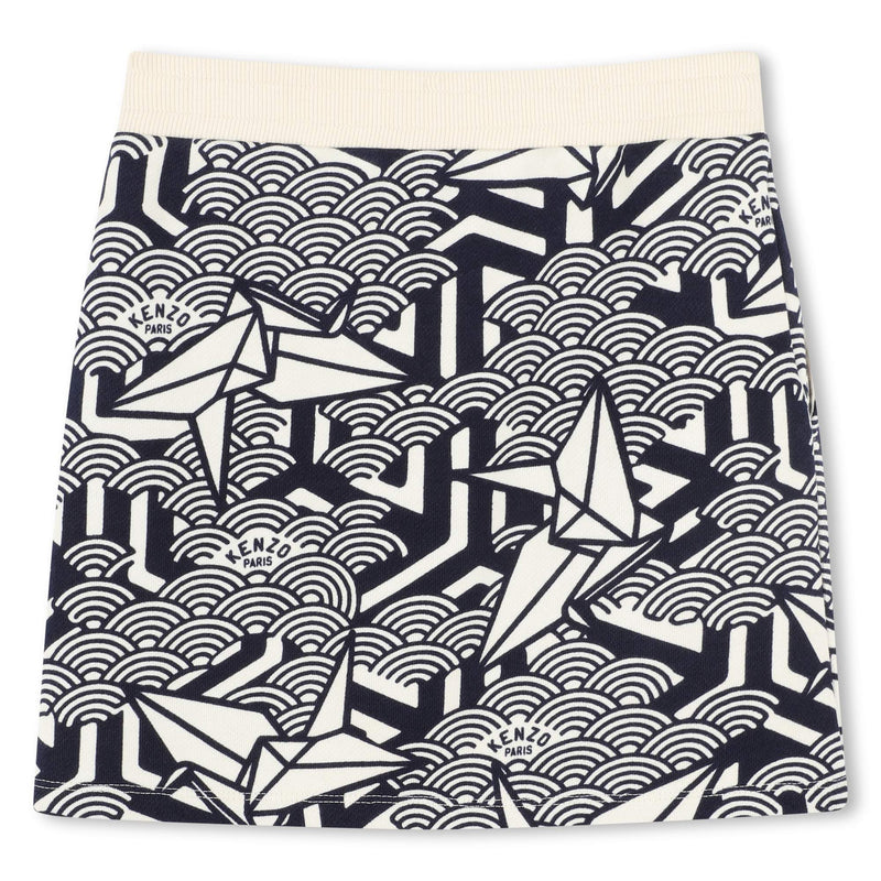 Blue Logo Oragami Skirt