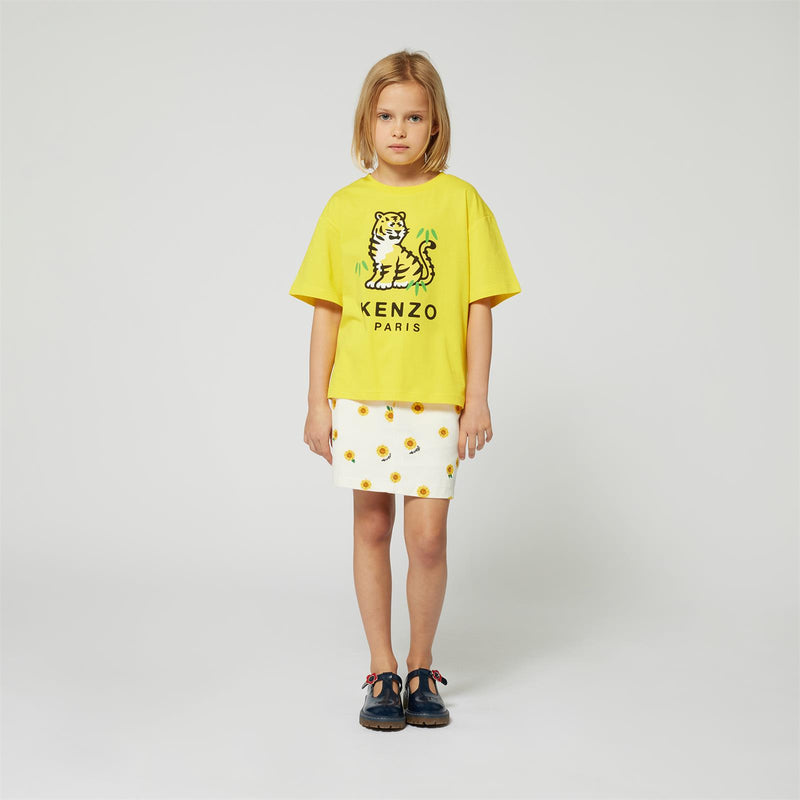 Yellow Tiger Print T-Shirt