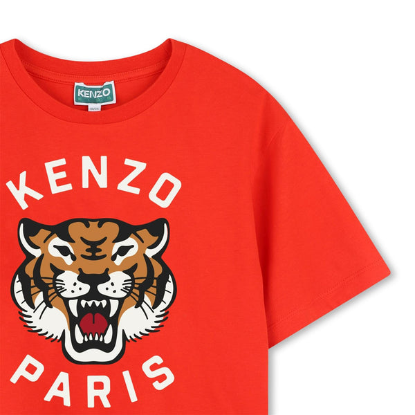 Red Tiger Print T-Shirt