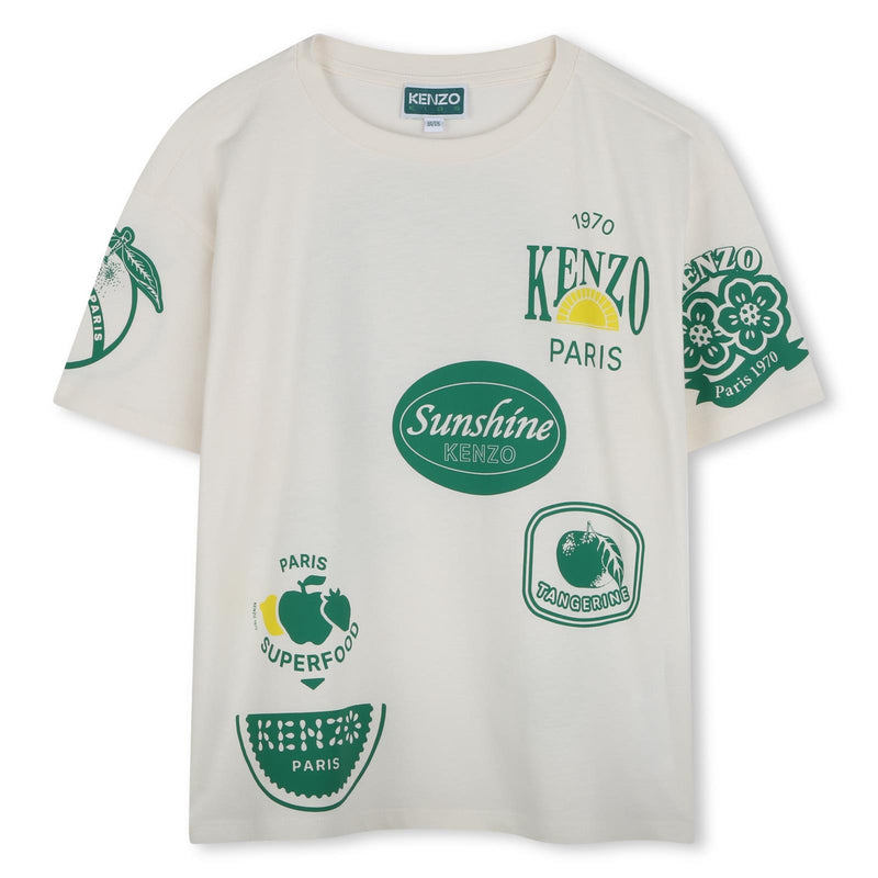 Offwhite & Green Fruit Stickers T-shirt