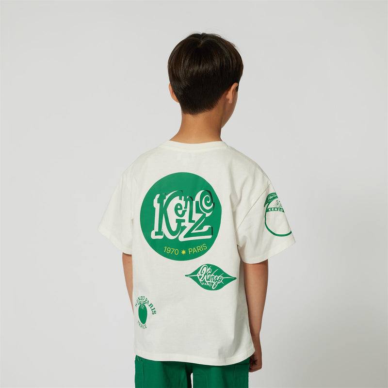 Offwhite & Green Fruit Stickers T-shirt