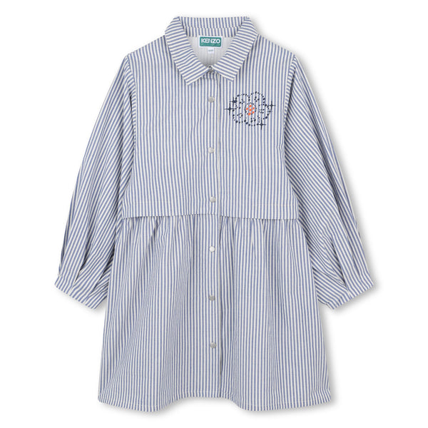 Pale Blue Long Sleeved Dress