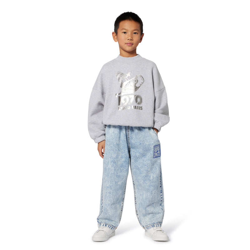 Bleach Denim Trousers