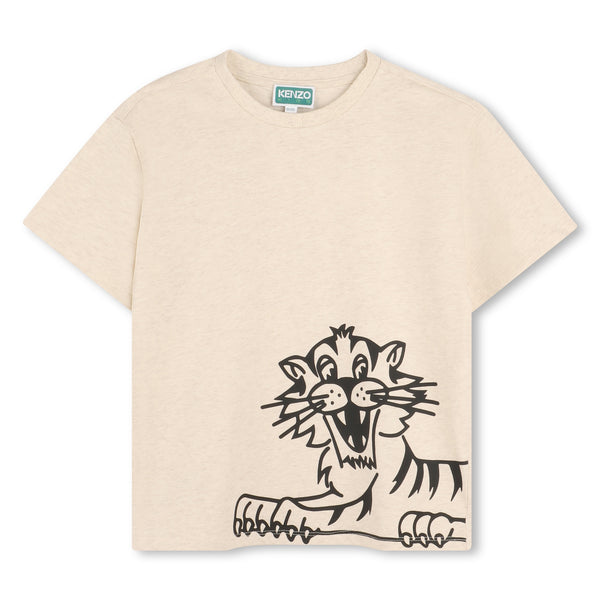 Beige Short Sleeves T-Shirt