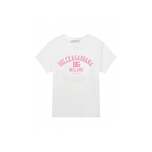Baby T-shirt with Pink Logo