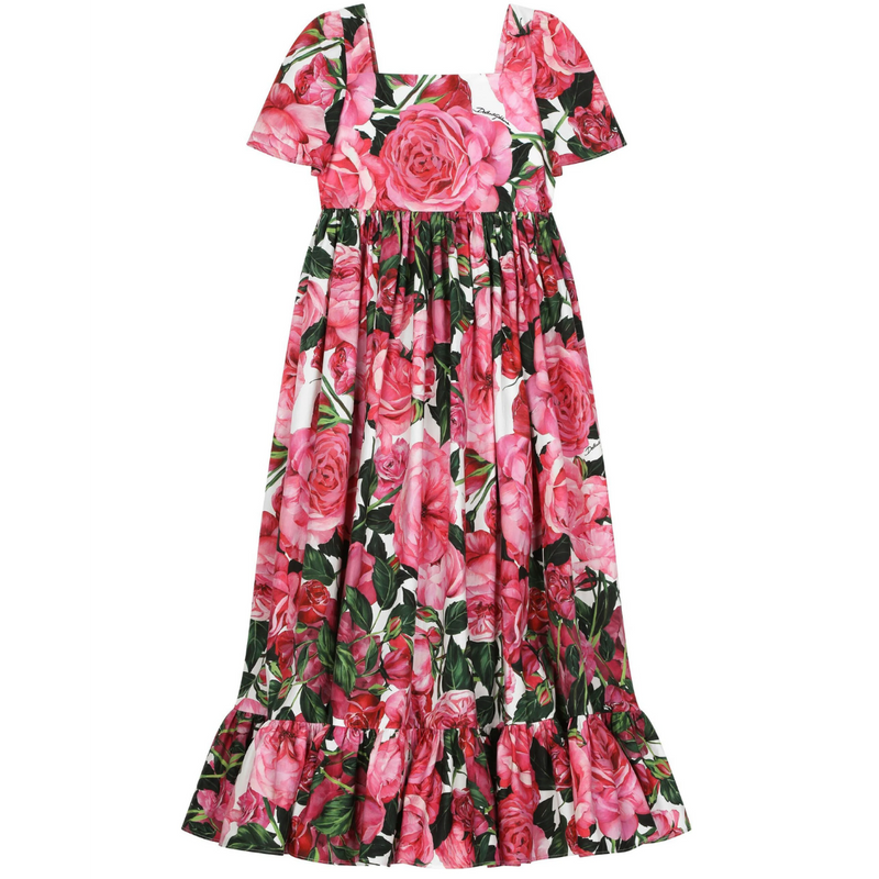 Winter Flower Long Dress