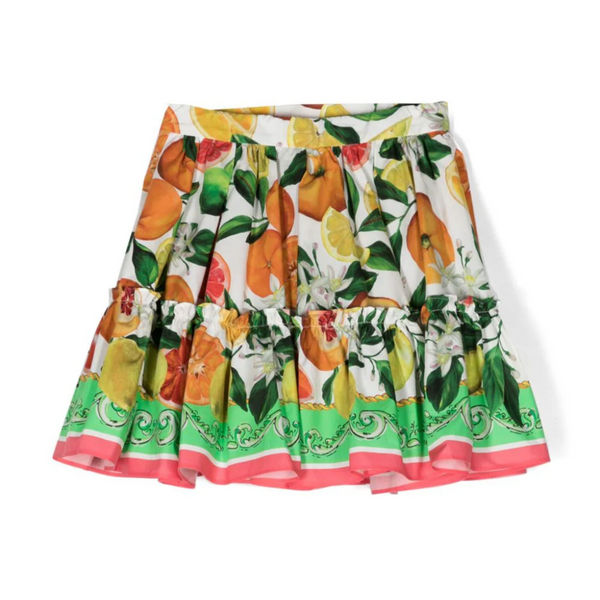 Italian Holiday Print Skirt
