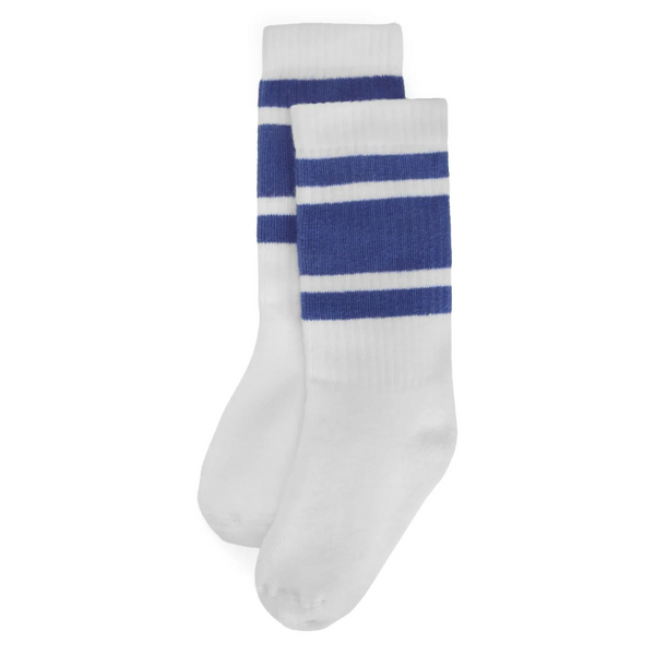 White/Blue Socks