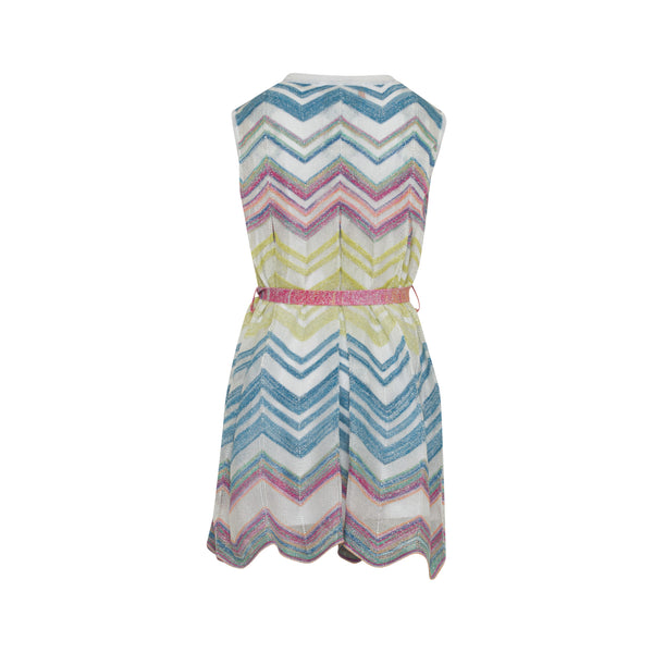 Mulitcolor Zigzag Knit Dress