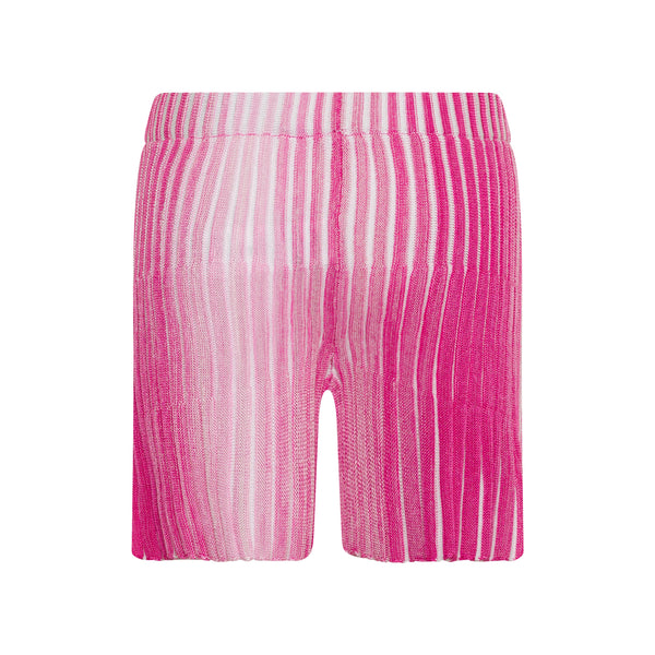 Pink Knit Biker Shorts