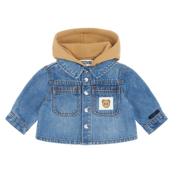 Hooded Denim Baby Jacket
