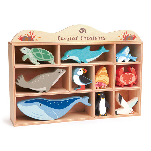 1 Piece Coastal Animals Display Shelf Set