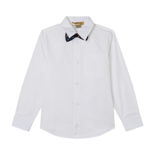White Cotton Poplin  Shirt