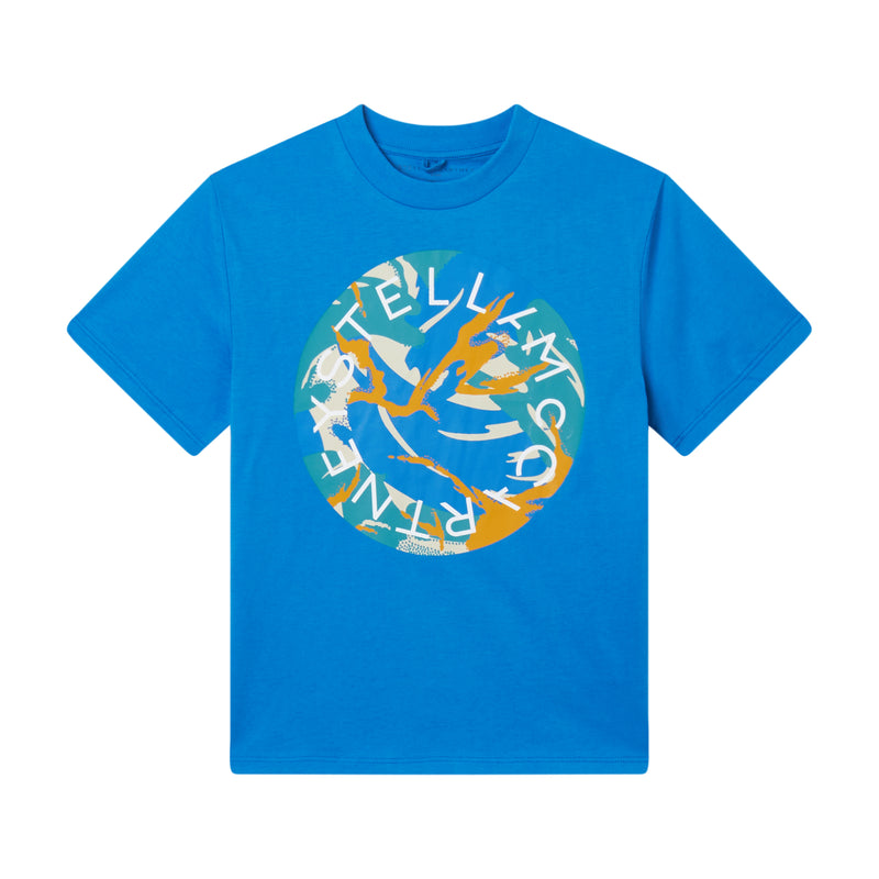 Abstract Logo Blue T-Shirt