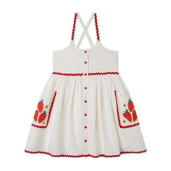 Berries White Sundress