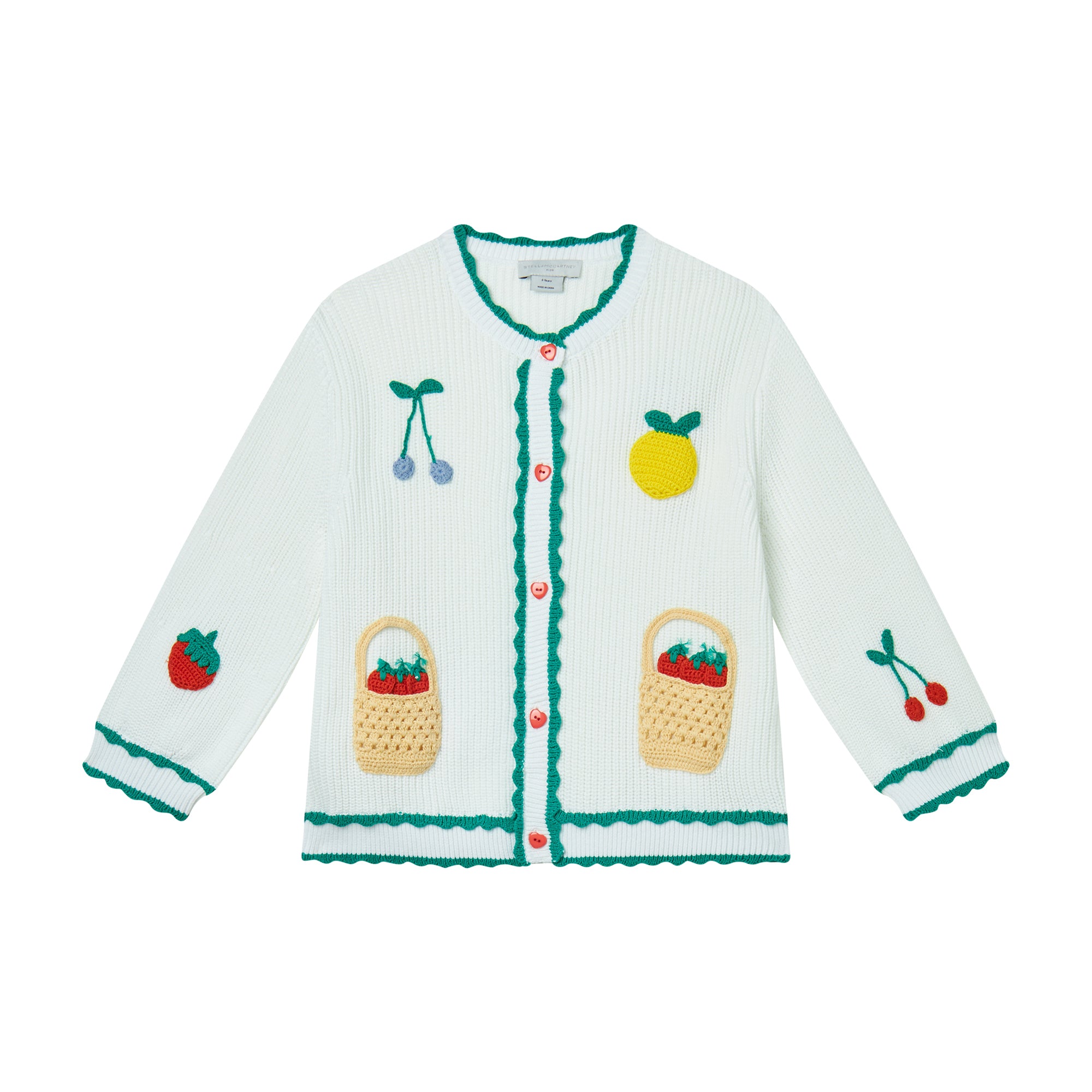 Sanetta Maglione Cardigan Maniche Lunghe Per Bambini E Ragazzi | Cotone Biologico Con Stampa Allover E Bottoni Automatici - 3