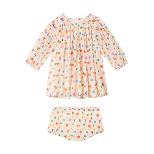Multicolor Stars Baby Dress