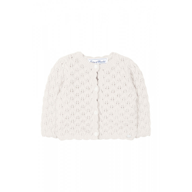 Baby Openwork Knit Cardigan – LM Bambini
