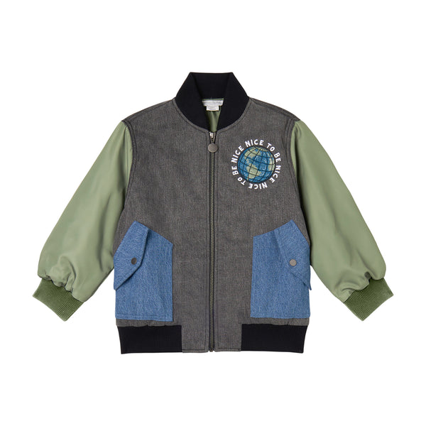 Colorblock Bomber Jacket