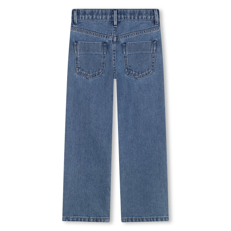 Double Stonewash Brossage Denim Trousers