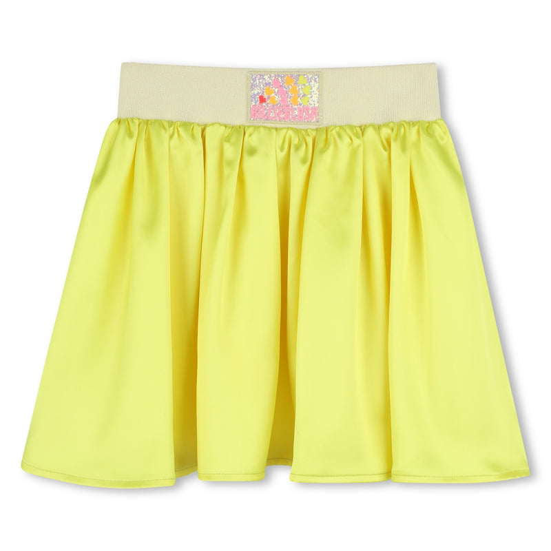 Lemon Satin Skirt