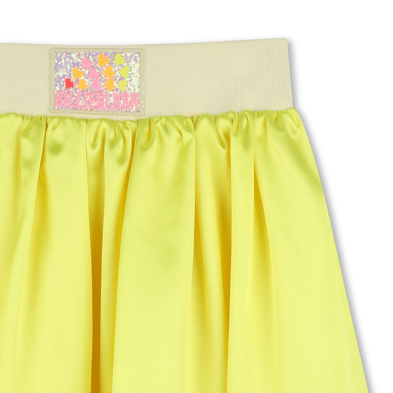 Lemon Satin Skirt