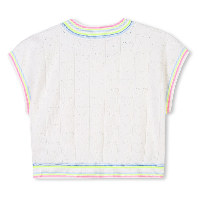 Ivory Short Sleeves Sweater