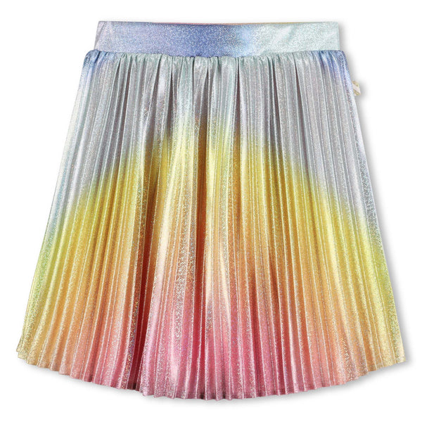 Multicolor Pleated Skirt