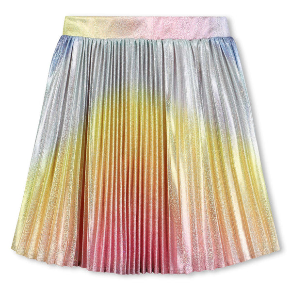 Multicolor Pleated Skirt