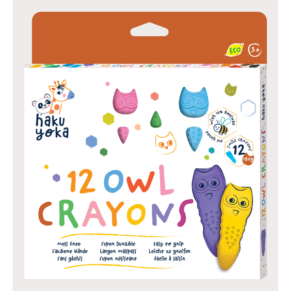 12 Owl Crayons