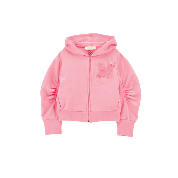 Embroidered Zip Sweatshirt