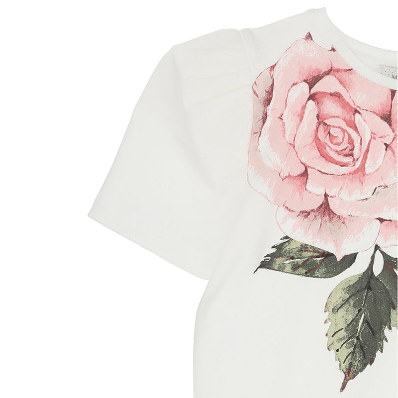 Roses Print Jersey T-Shirt