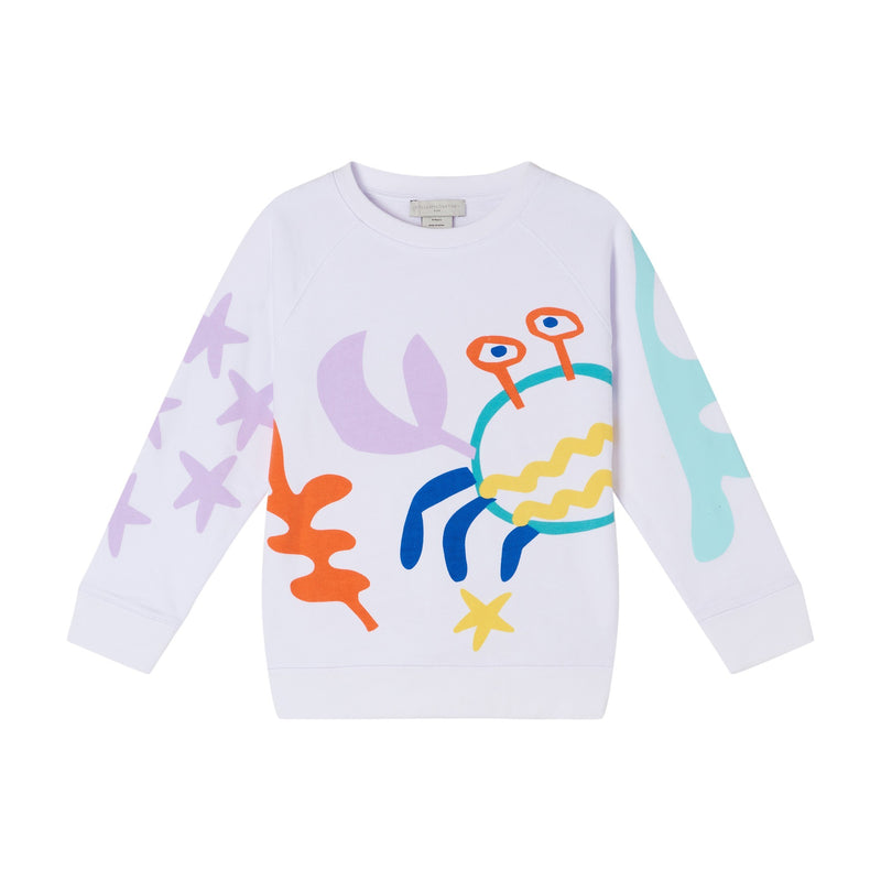 Under the sea themed sweater in white