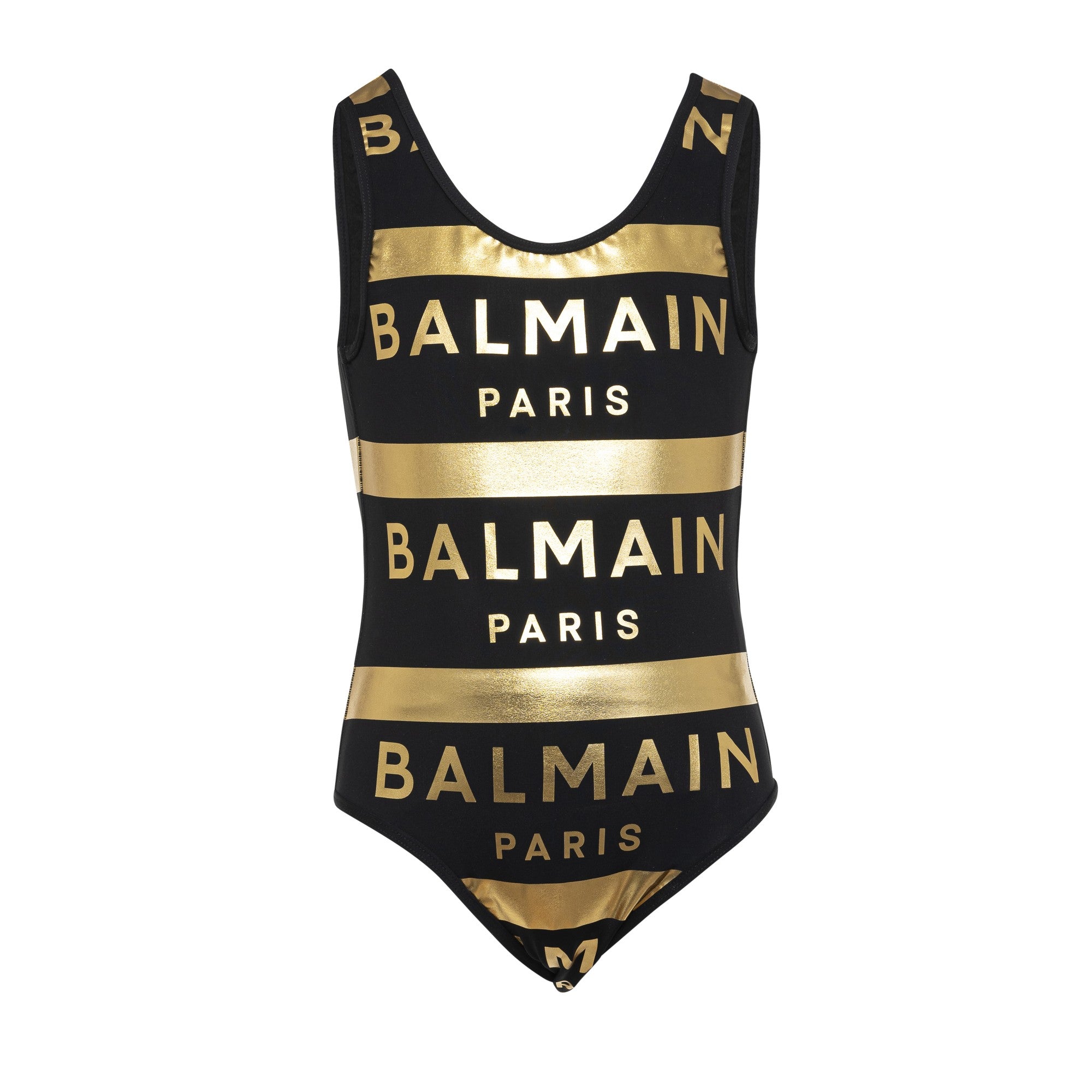 Gold Logo One-piece Swimsuit – LM Bambini