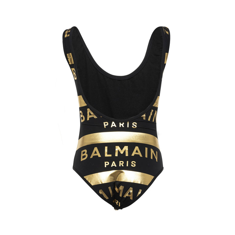 Gold Logo One-piece Swimsuit
