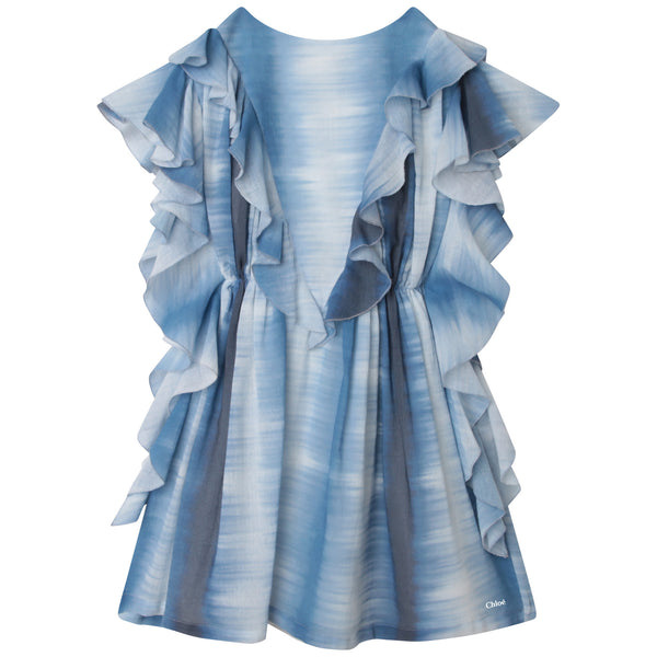 Shibori Frill Dress