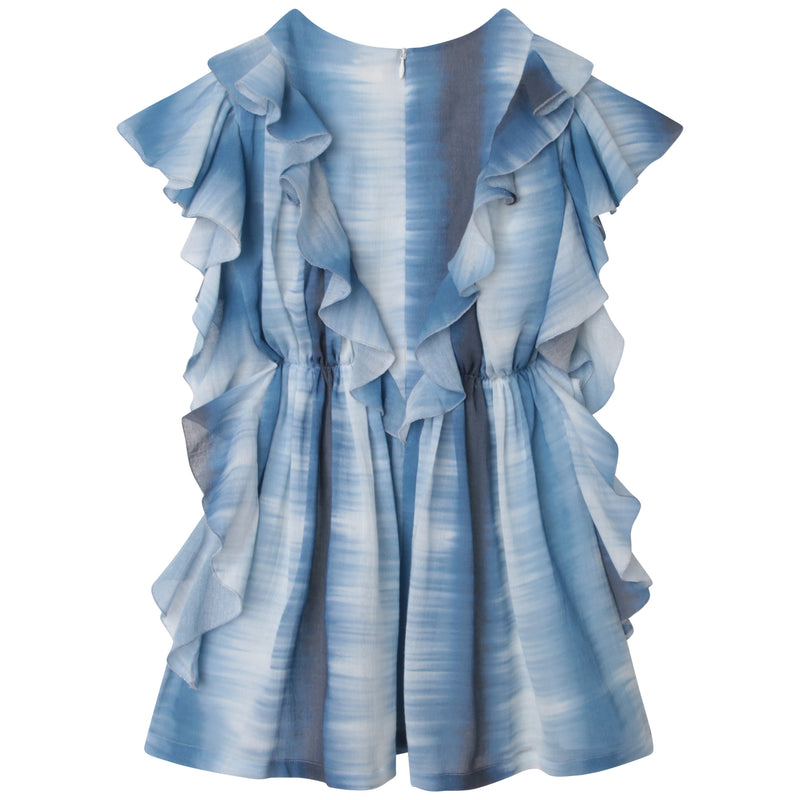 Shibori Frill Dress