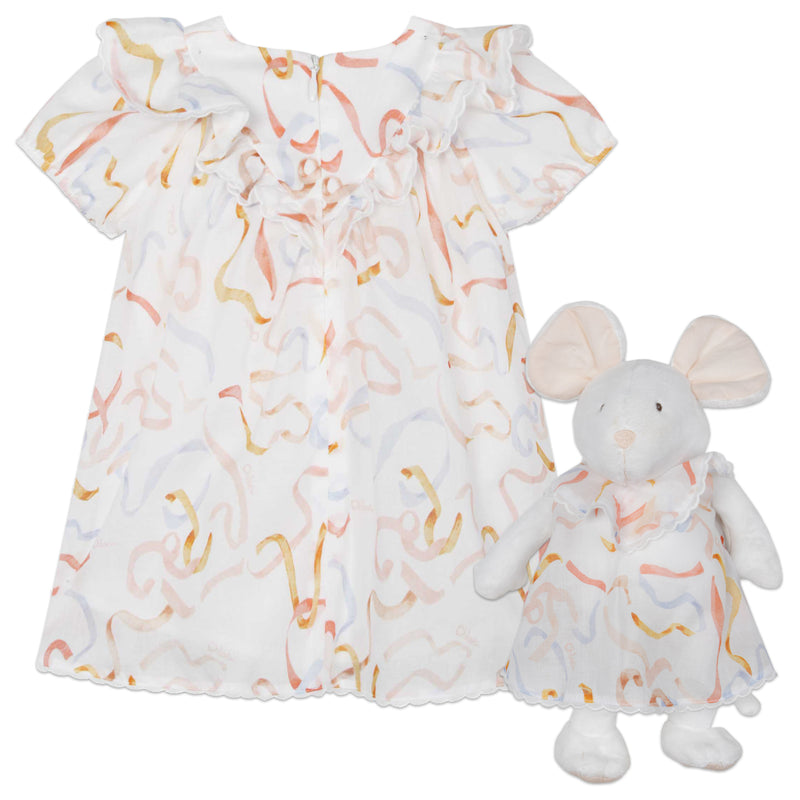 Baby Dress and Soft Toy Set