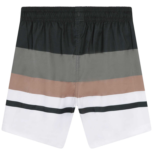 Colourblock Stripe Swim Shorts