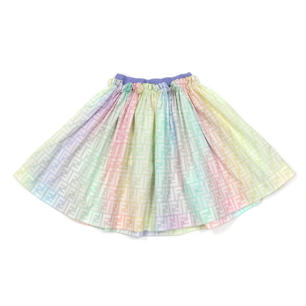 Rainbow Monogram Skirt